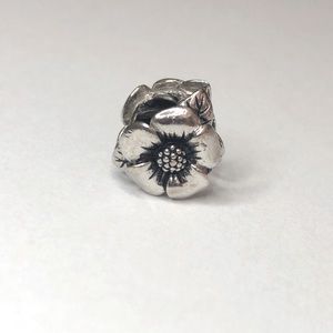 Vintage Sterling Silver Flower Charm